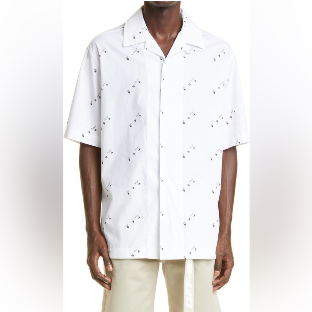 Off-White Allover Logo Holiday Shirt